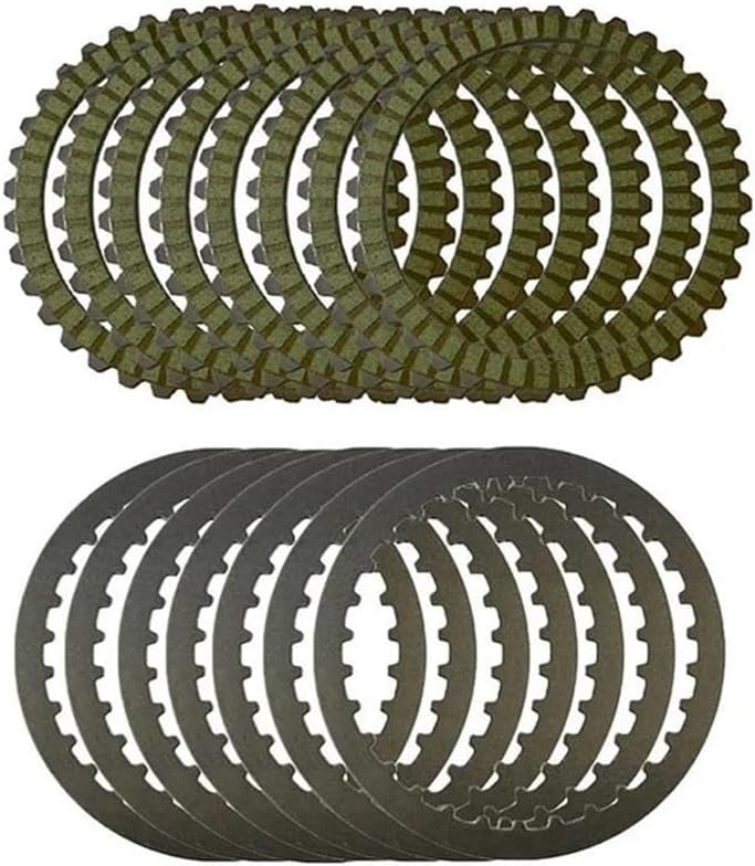 for Har&Ley Sportster 883 Custom XL883C 1999-2009 Hugger XLH883 1991-2003 Clutch Friction Plates & Steel Plates Disc Kit Motorcycle Accessories Engine Parts(Steel Plates)