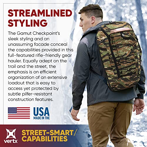Vertx Gamut Checkpoint Mens Tactical Backpack 25L Large Molle Laptop Rucksack For Travel, Work, Outdoor, Utility Gear Bag, Mojave Sun/Cinderblock #TOP1