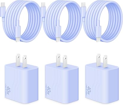 40W Type C Charger Fast Charging for iPhone Duo/18 Pro Max/17/16/15 Charger