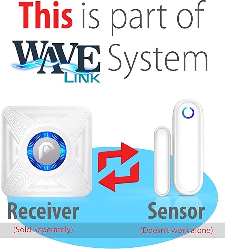 Miniatura 9 de Fosmon WaveLink 51004HOM Timbre de puerta inalámbrico abierto (Alcance de operación - 120 metros400 pies  52 melodías de timbre  4 niveles de