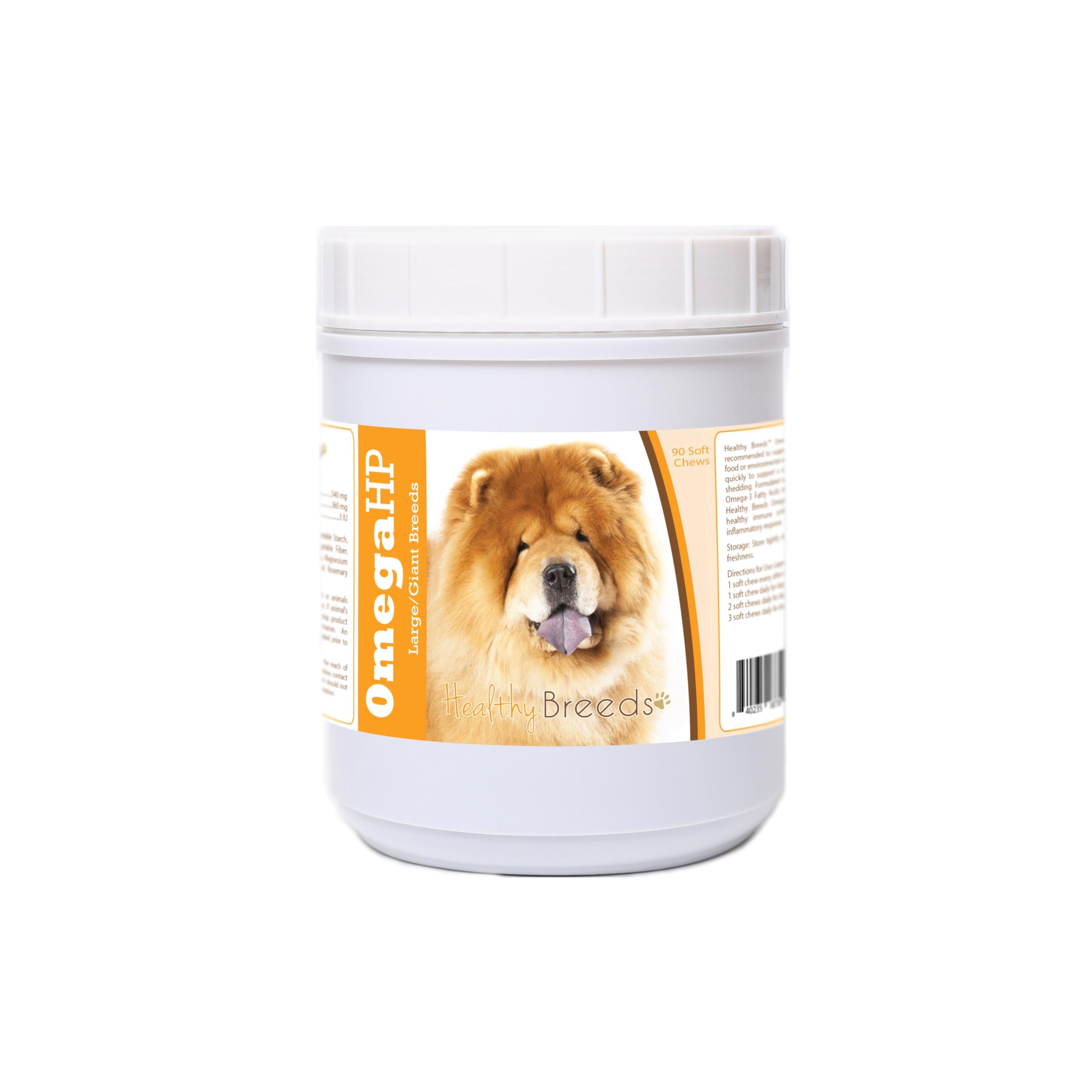 Healthy Breeds Chow Chow Omega HP Fatty Acid Skin and Coat Support Soft Chews 90 Count