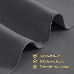 NICETOWN Short Blackout Curtain Panels - Bedroom Thermal Insulated Grommet Top Blackout Window Draperies Rideaux (W42 x L45 Inches, Grey, 2 Panels)