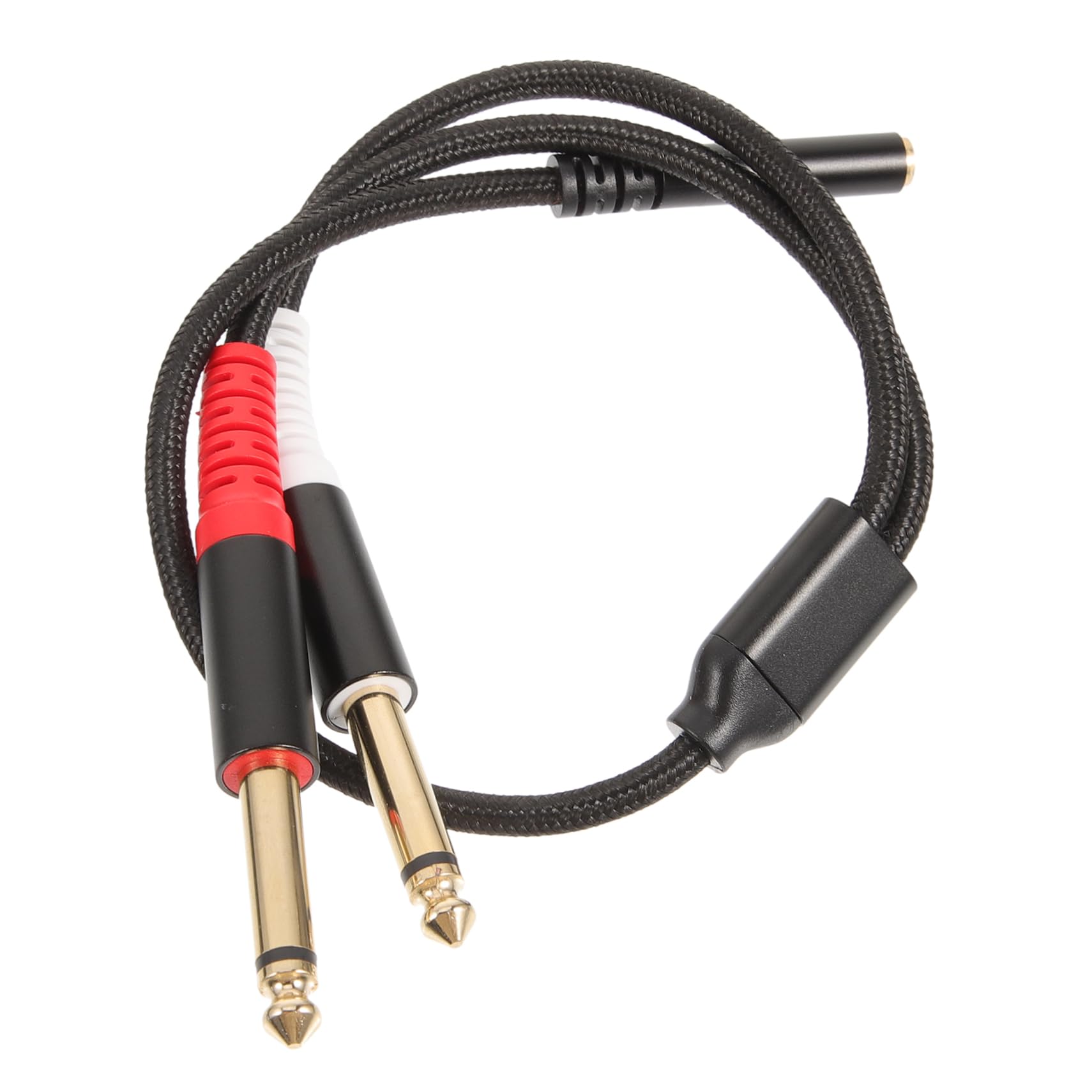 Adaptador de audio convertidor estéreo mono cable divisor compatible con mezcladoras y altavoces 8