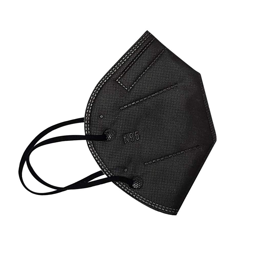 Airwell AW New Combo - FFP2 (N95) Mask; DRDO, CE & FDA certified; Pack of 6; Black, Grey, Black & Grey Stripes