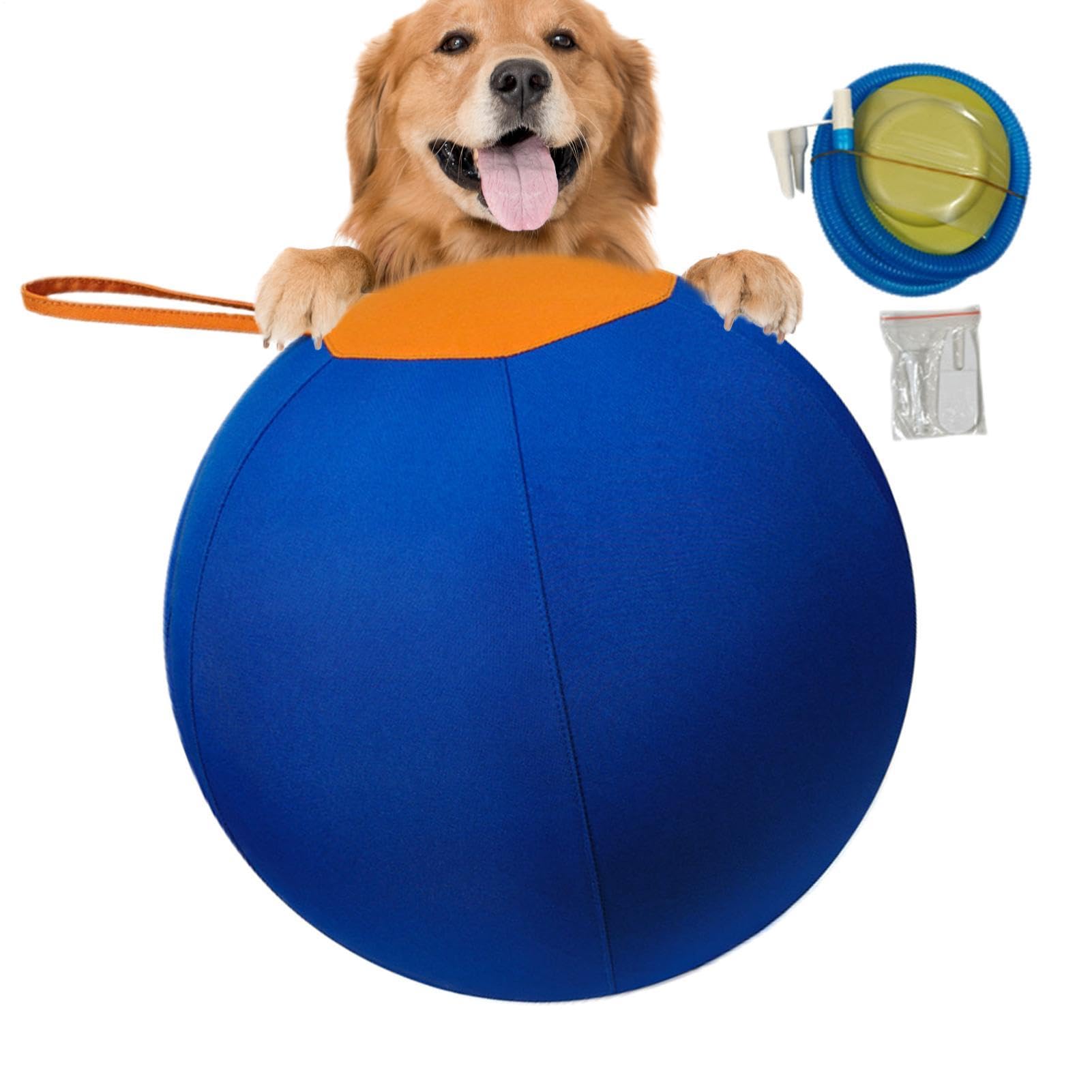 Grosse balle pour chien Jouet interactif grande taille résistant aux | Ballon d'éducation avec poignée Idéal pour intérieur, extérieur, , anniversaire, occupation