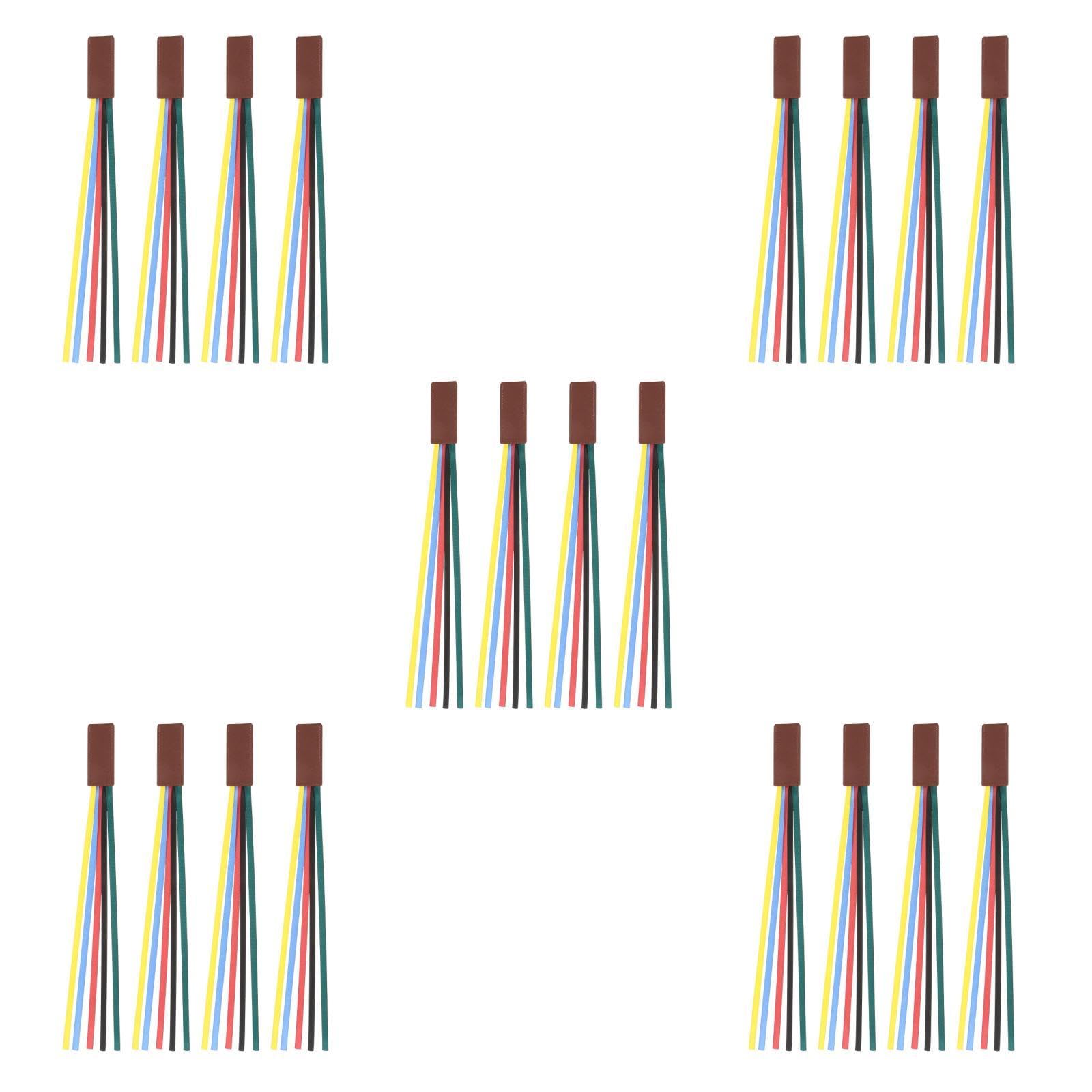 STOBOK 5 Set Di Segnalibri in Pelle E Poliestere Per La Bibbia Robusti Segnalibri Di Pagina Per Avvisi Eleganti Decorativi 4 Pezzi*5