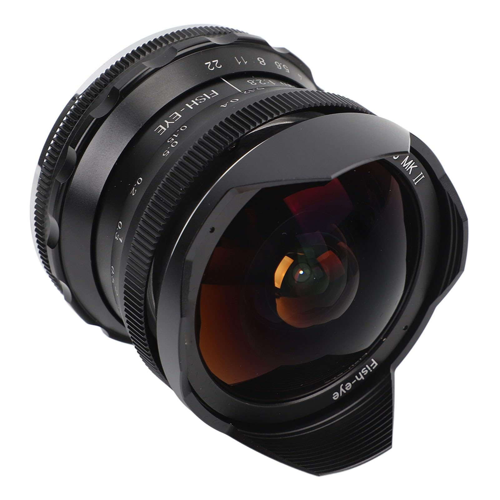 Obiettivo Fisheye da 7,5 Mm F2,8 Messa a Fuoco Manuale Grandangolare Fissa con 10 Lamelle del Diaframma per Fotocamera Mirrorless con Attacco E A7 A7II A7R A7RII A7S A7SII A6500