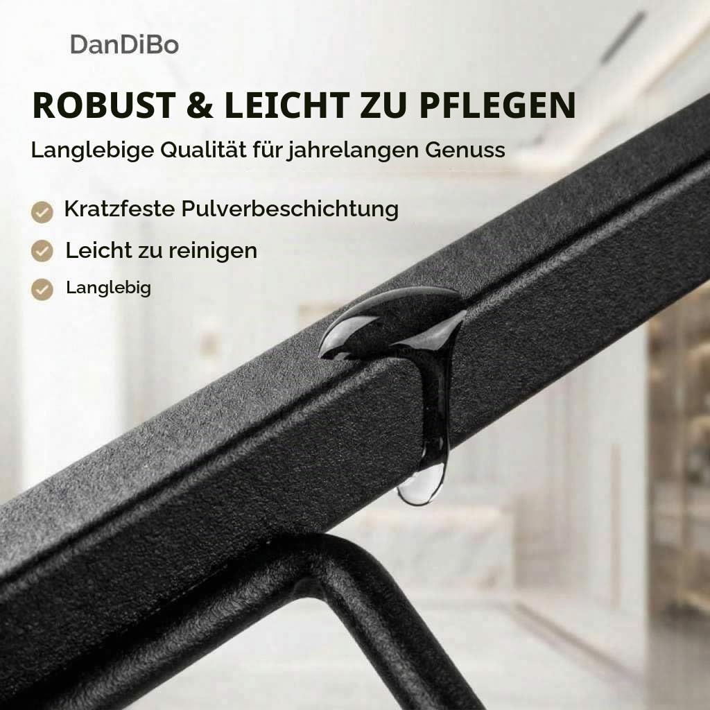 DanDiBo Weinregal Metall Schwarz Stehend Flaschenregal Schmal 80 cm Elegance Weinständer Flaschenhalter Wine Rack Modern