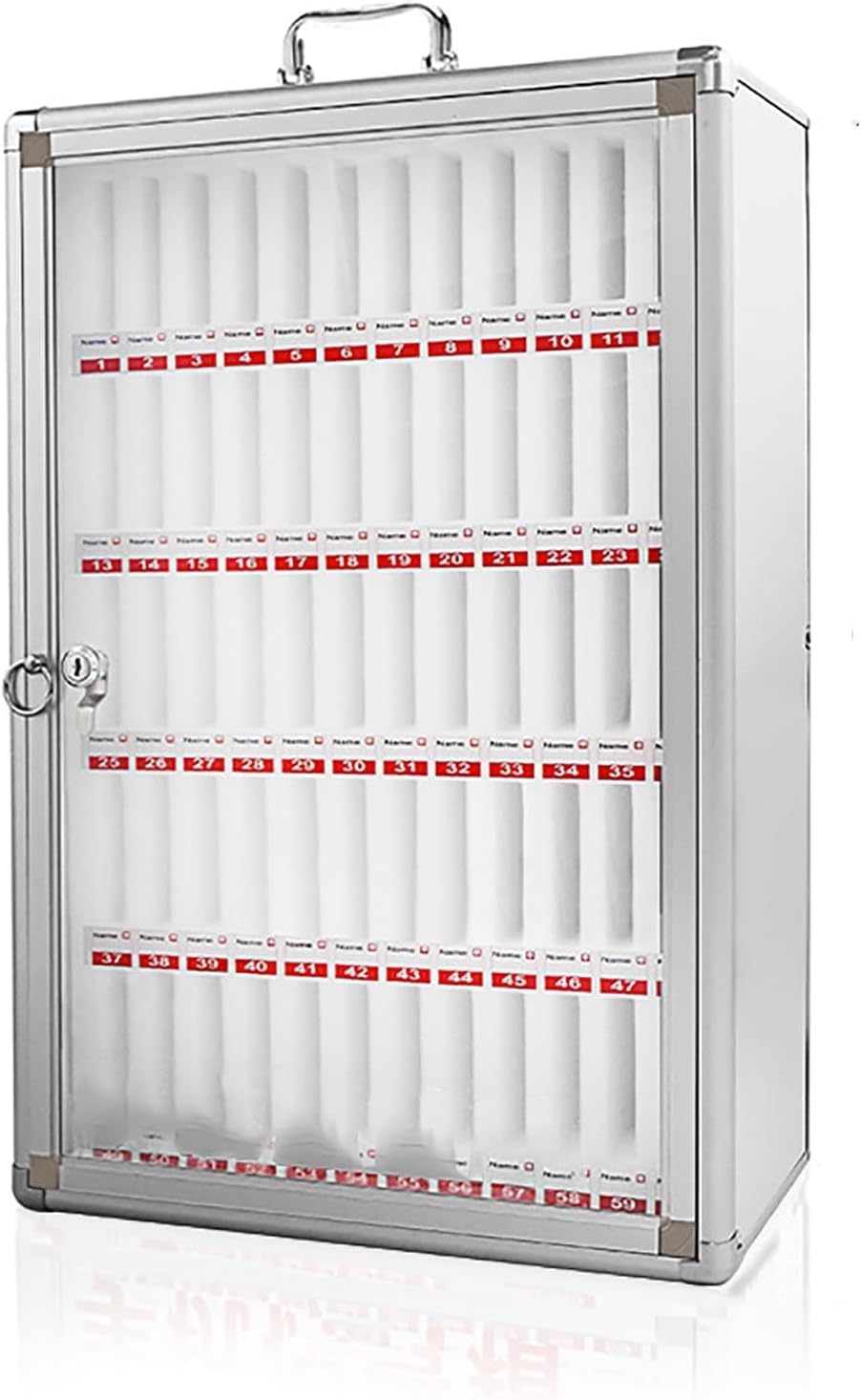 Boîte de rangement pour téléphone portable murale en aluminium pour bureau et école