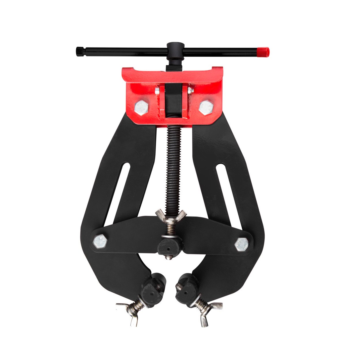 Steelman 6-inch Ultra Clamp Pipe Clamp for Welding, 2 to 6-inch Pipes, Quick-Release Button, T-Handle Rapid Adjustment, Pipe Alignment Tool