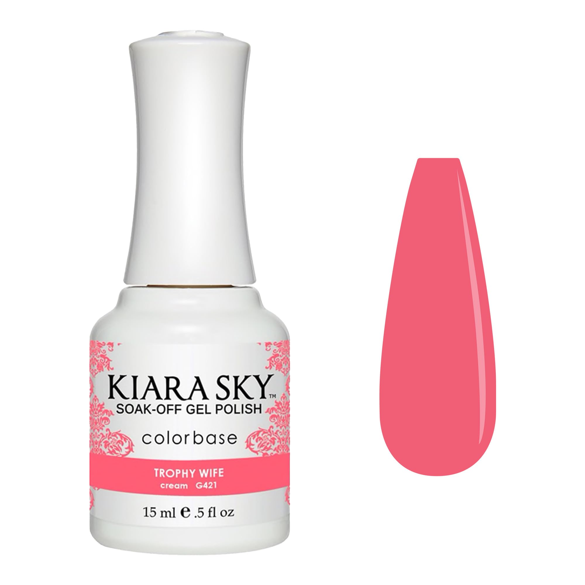 KIARA SKY Soak Off Gel Nail Polish 0.5 fl oz, TROPHY WIFE (G421)