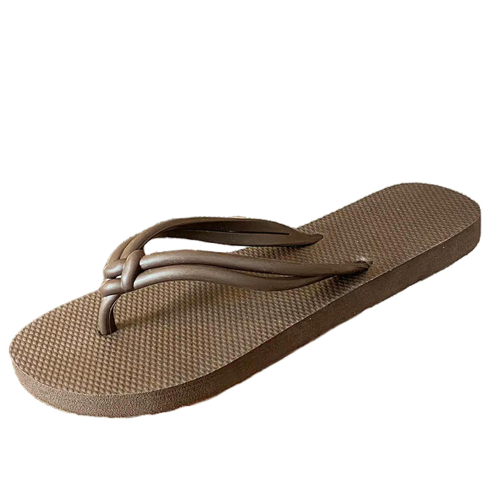 ZSLFCBD Summer Slippers Women Flip Flops Fashion Outdoor Comfortable Casual Ladies Beach Shoes Shower Non-slip Slides Mujer-bw-39-40