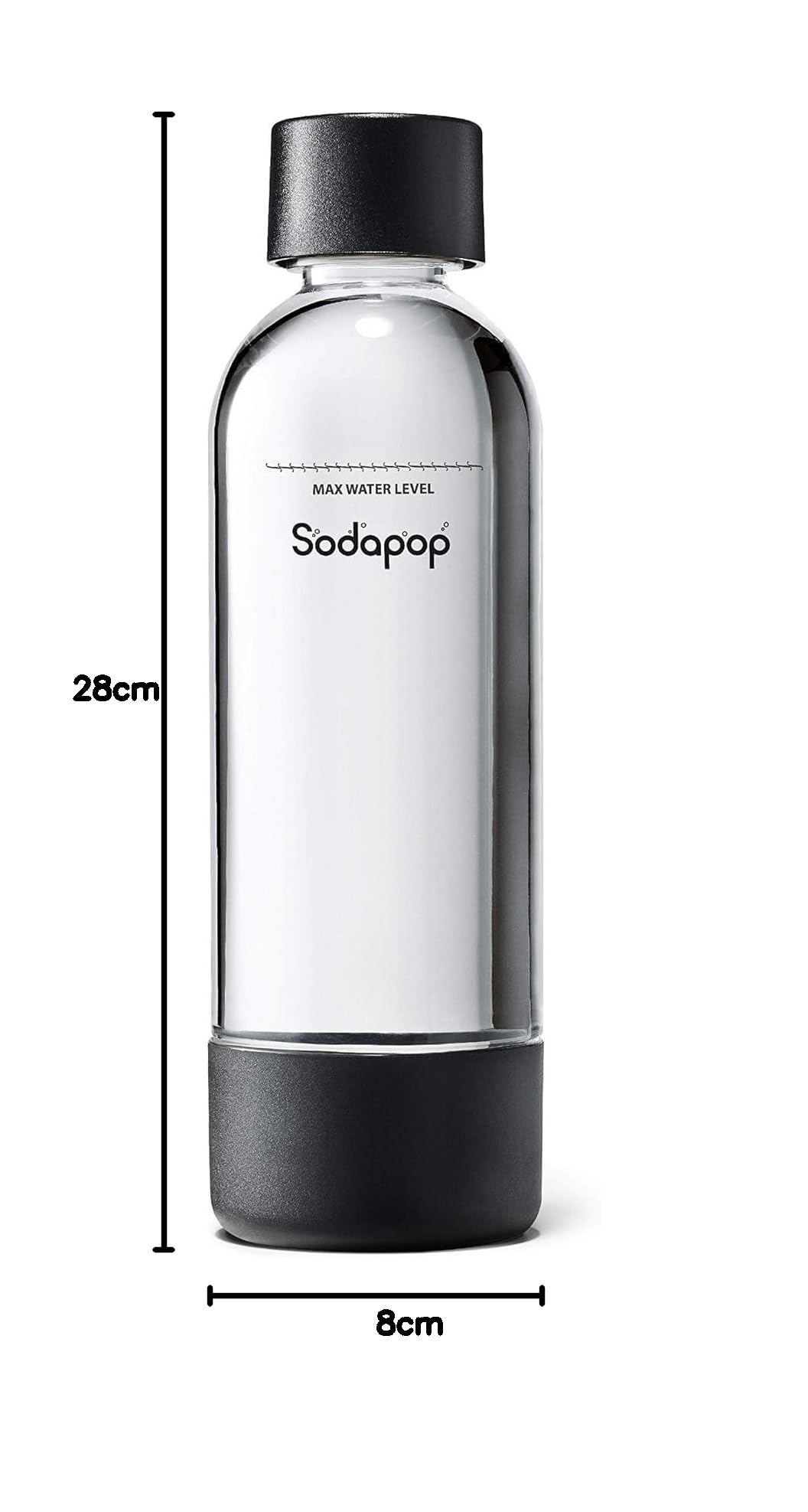 Sodapop PET DUO SET – butelka PET 2 x 1 l z wysokiej jakości tworzywa sztucznego, 850 ml