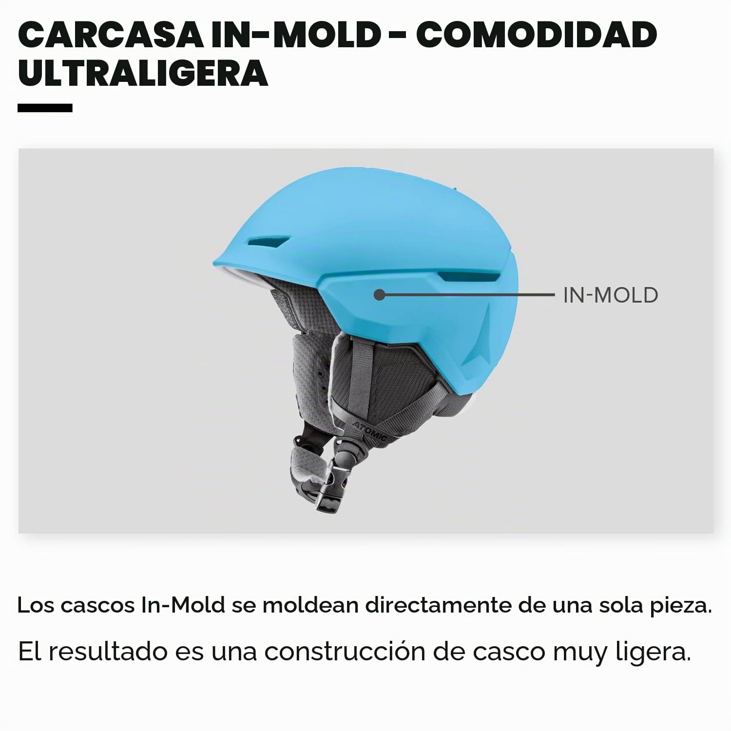ATOMIC Revent - Casco de esquí unisex para adultos - Ajuste individual para un ajuste preciso - Protección superior contra impactos - Innovador sistema de ventilación