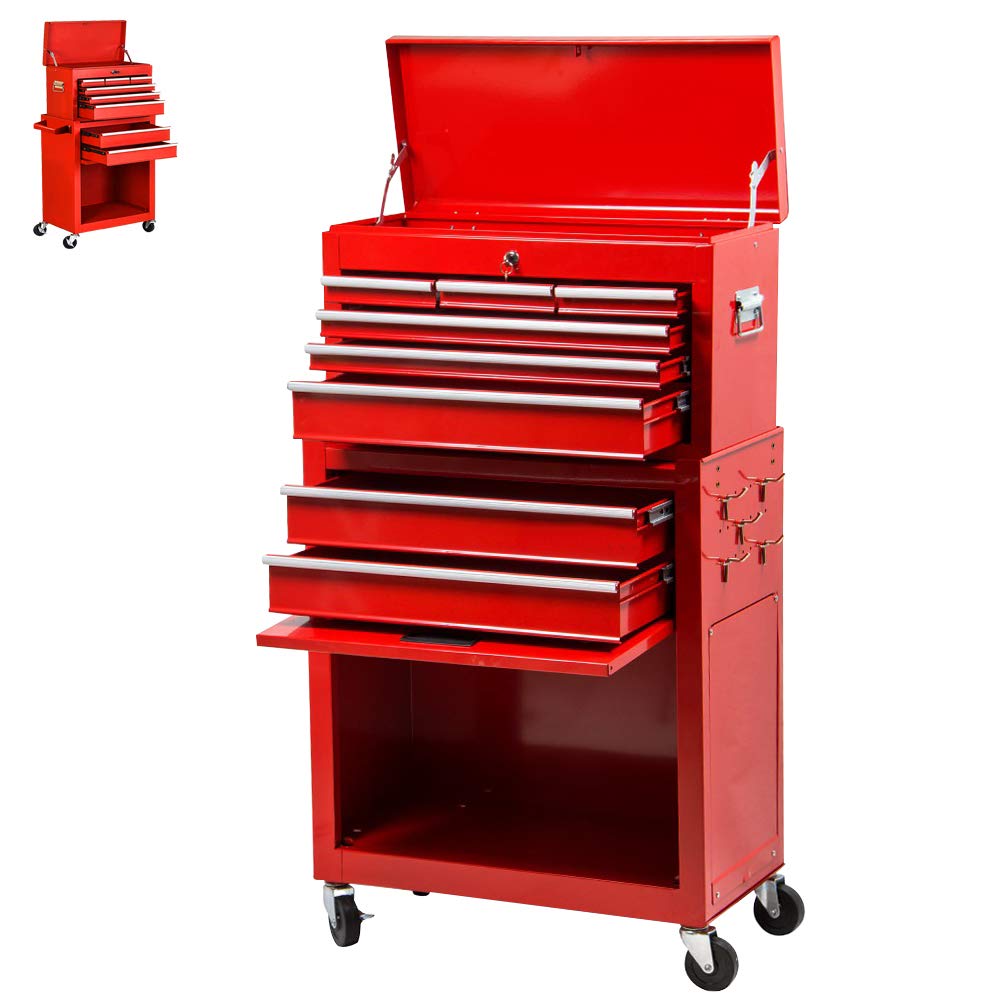 Buy Tool Chest 8Drawer Tool Box Rolling Tool Chest Removable Tool