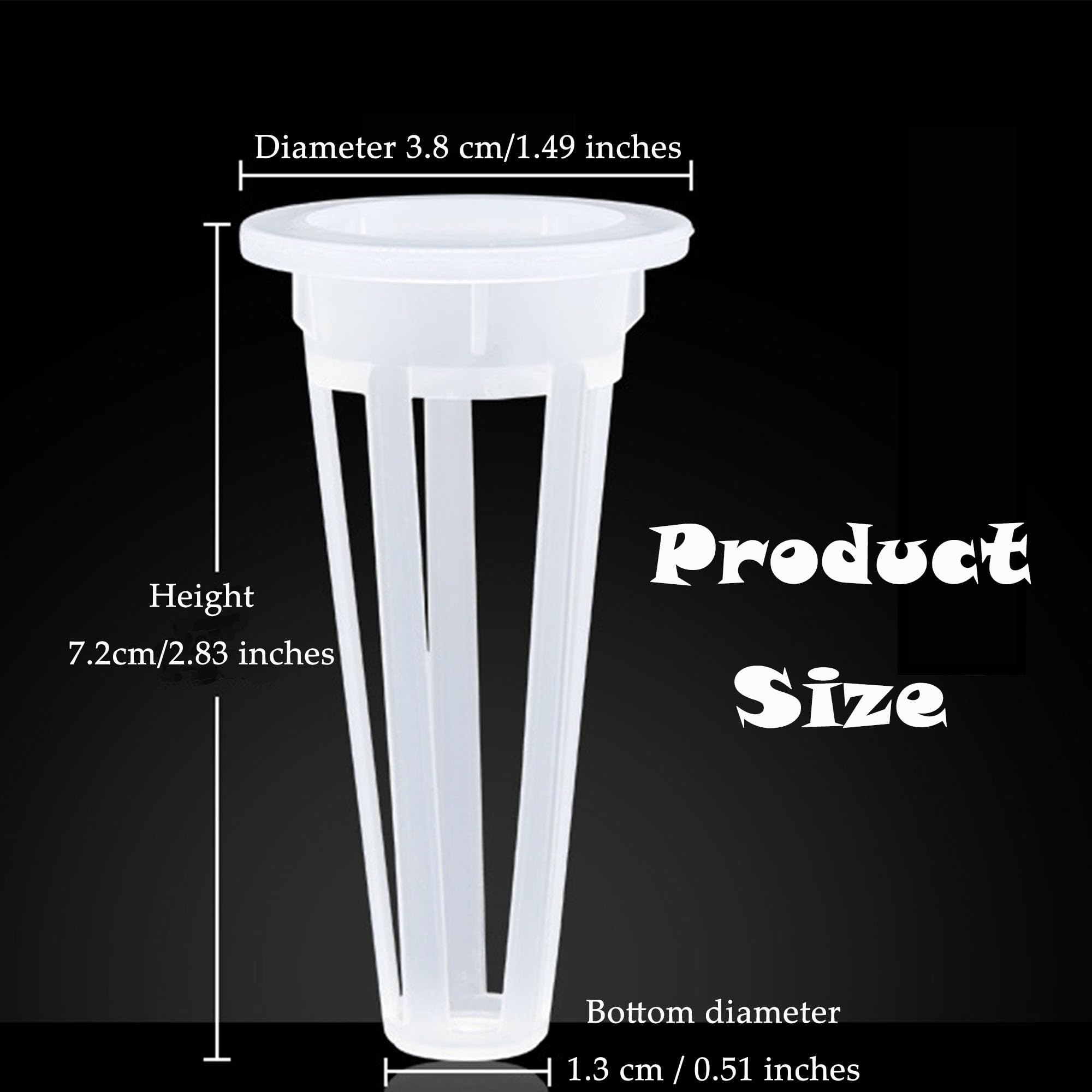 Kit per Coltivare Qualsiasi Cosa per la Coltura Idroponica Kit di Baccelli di Semi per Aerogarden Tappi per Piante in Lana di Roccia Idroponica (Lungo (Blocco da piantare + Cesto) 24)