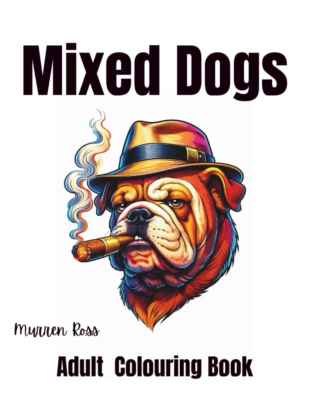 Mixed Dogs Adult Colouring Book