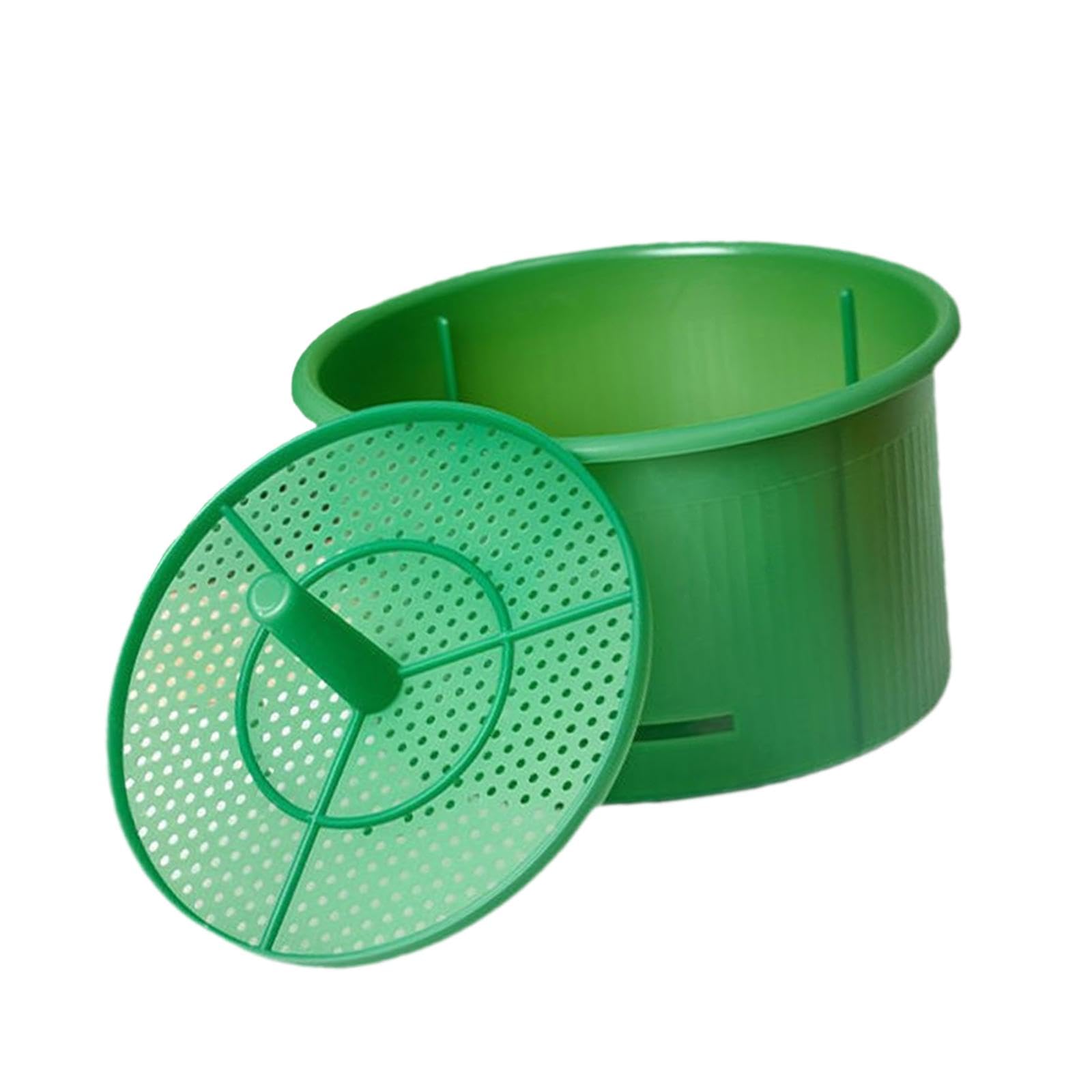 Baoblaze Beans Sprouts Pot Seedling Germination Basin Multifunctional Mini Greenhouse Soilless Seedling Box for Pea Alfalfa Mung Beans