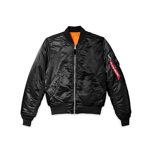 Alpha Industries MA-1 Slim Fit Bomber Chaqueta de Vuelo - Chaqueta de Vuelo de Piloto de Combate