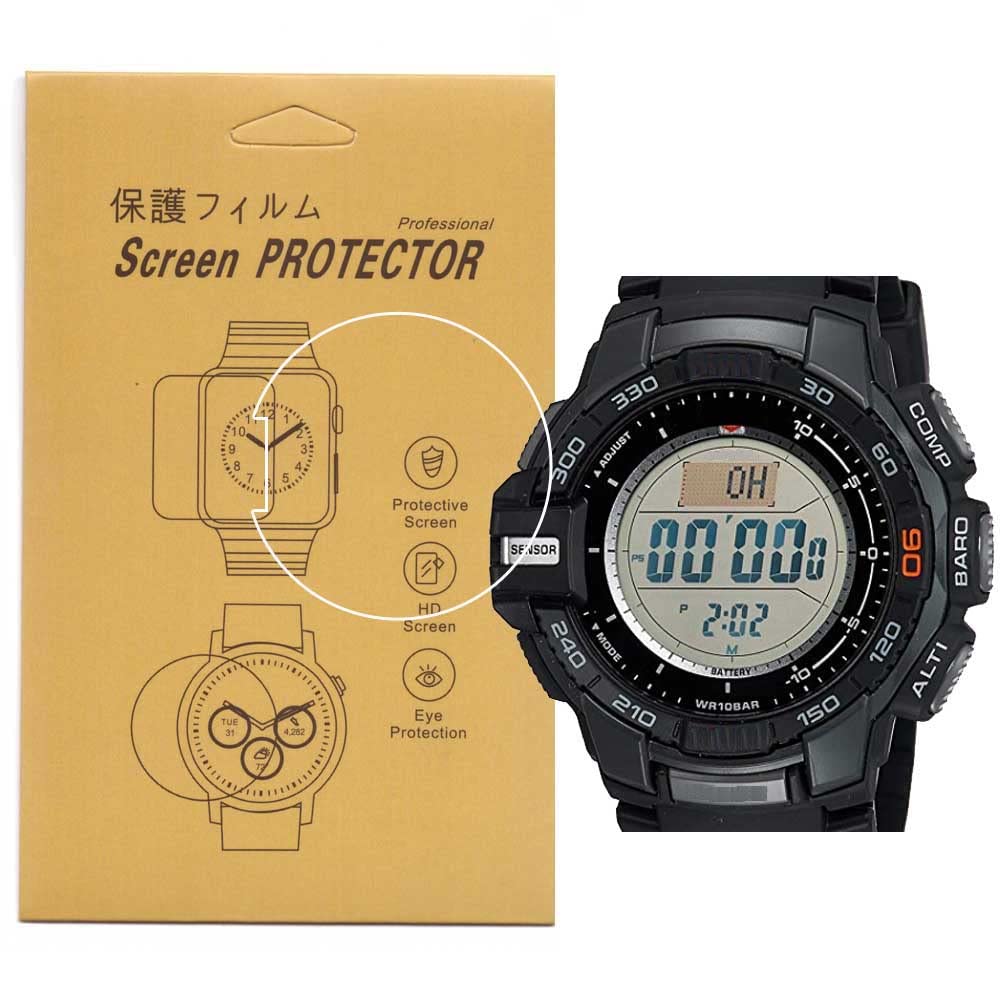Amazon | 【3枚入】 For PRG-270/ PRG270対応腕時計用保護フィルム高 