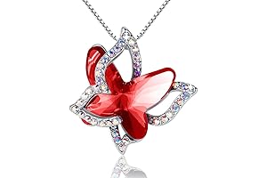 Silver Butterfly Birthstone Necklace: Graceful and Radiant July Jewelry