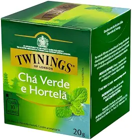 Chá Verde Hortelã 20G - Caixa com 10 Unid