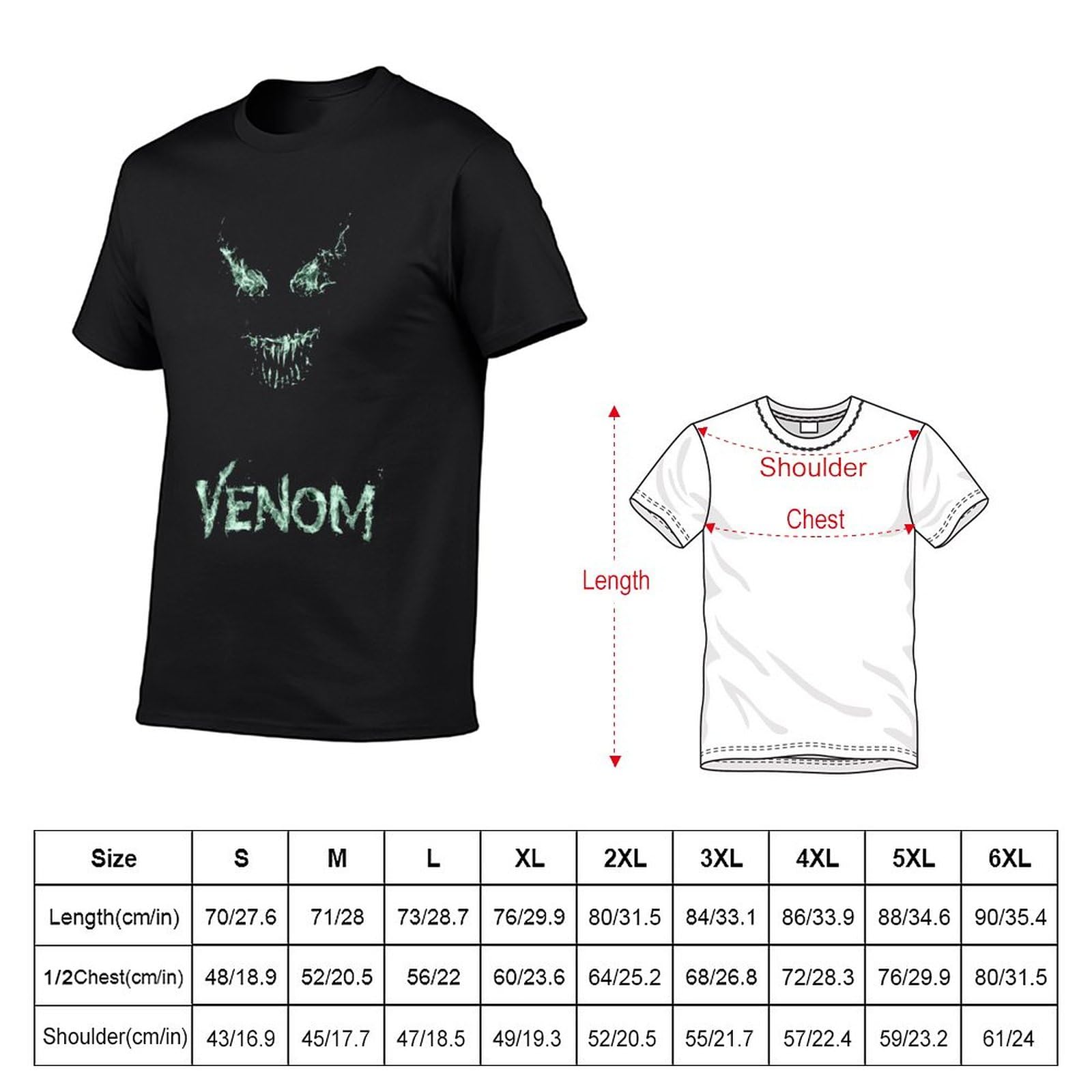 Amazon.co.jp: ティーシャツ ヴェノム Tシャツ シャツ 夏服 半袖 