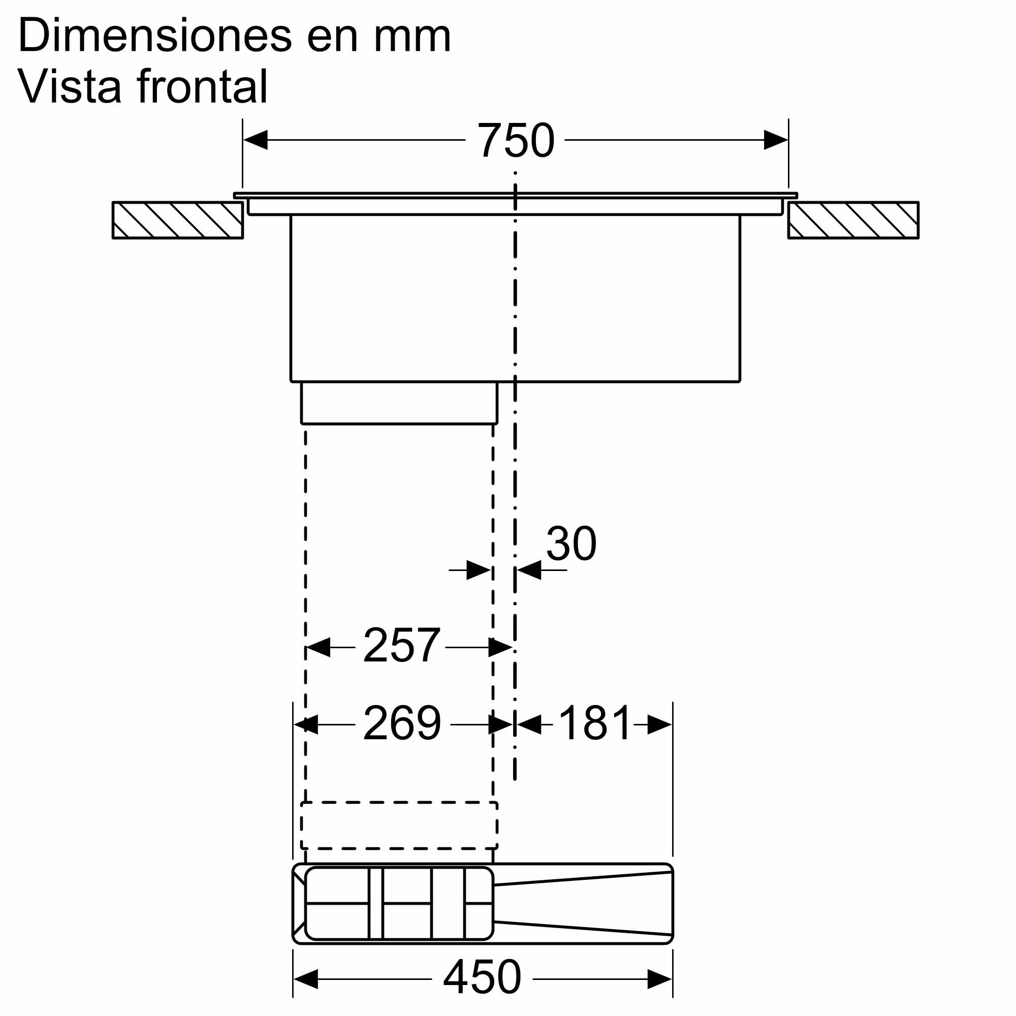 Balay, Placa de Inducción con extractor integrado, negro mate, 3EBC989MH