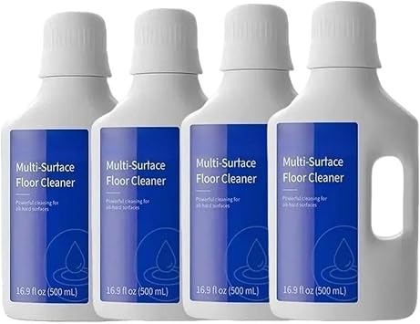 Multi-Surface Cleaning Solution, Compatible With Dreame W10 Pro/D9 Max/L10 Pro/M12 H11 H12 H13 H14 H15, Sweeper Cleaning Solution500MLX4