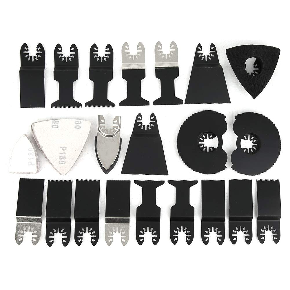 Cuchillas Multiherramienta 18 Piezas Hoja de Sierra Oscilante Accesorios de Herramienta Oscilante Multiherramienta para Worx, Dewalt, Makita, Bosch, Fein Multimaster, etc.