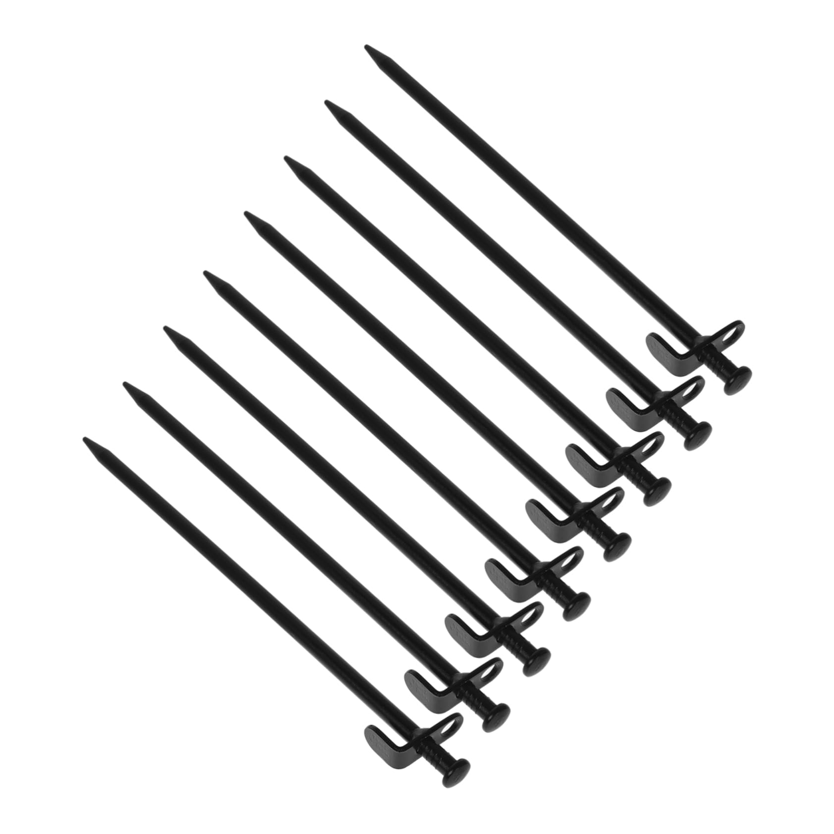 SOIMISS 8pièces Piquets De Tente Acier Ancrages Solides pour Camping Terrasse Jardin Auvents Coupe-Vent