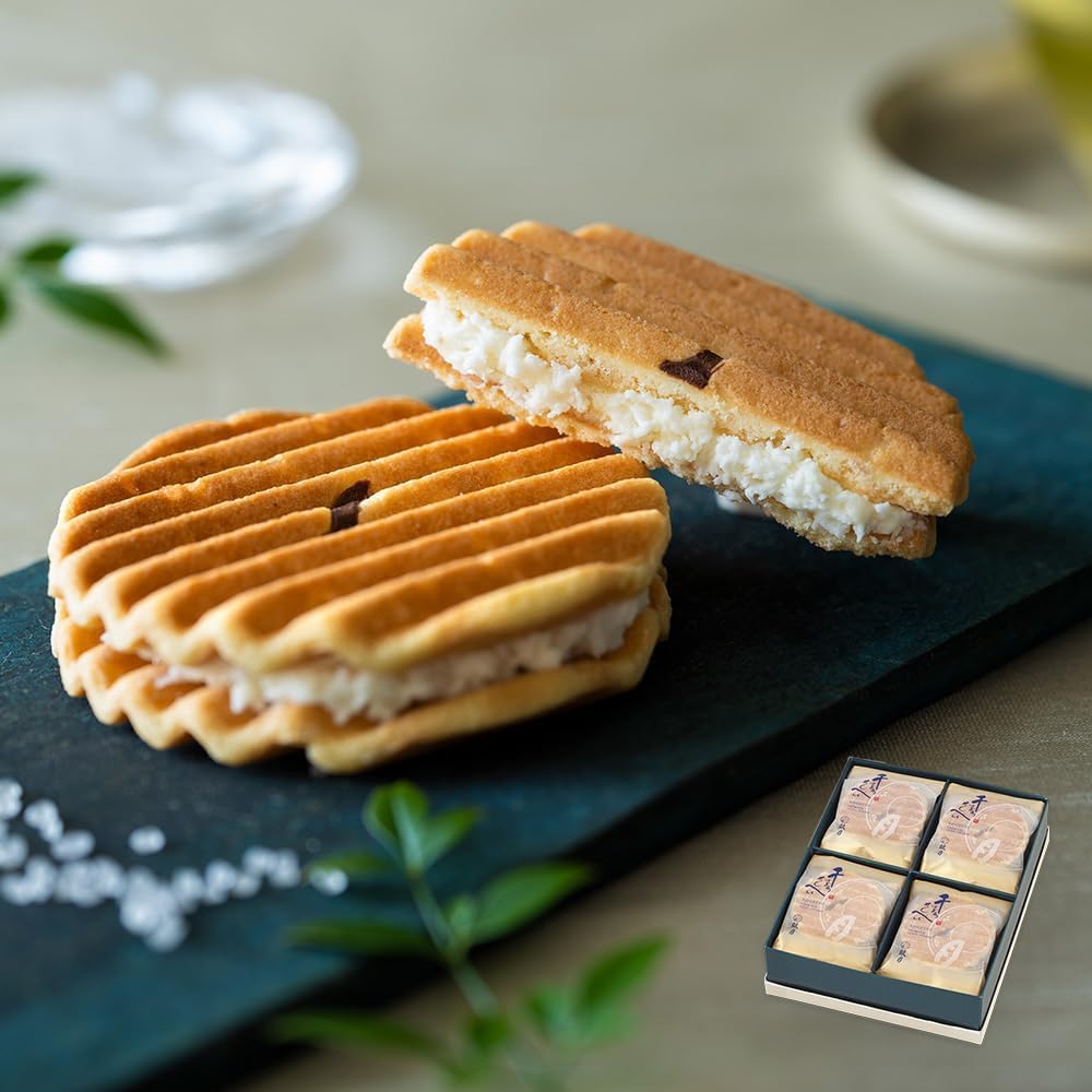 Kogetsu Senju Senbei PREMIUM 12-piece Set / Kyoto Japanese Confectionery Gift for Year-End Gifts, Thank You, Celebration, Return Gift, Offering, Sweets