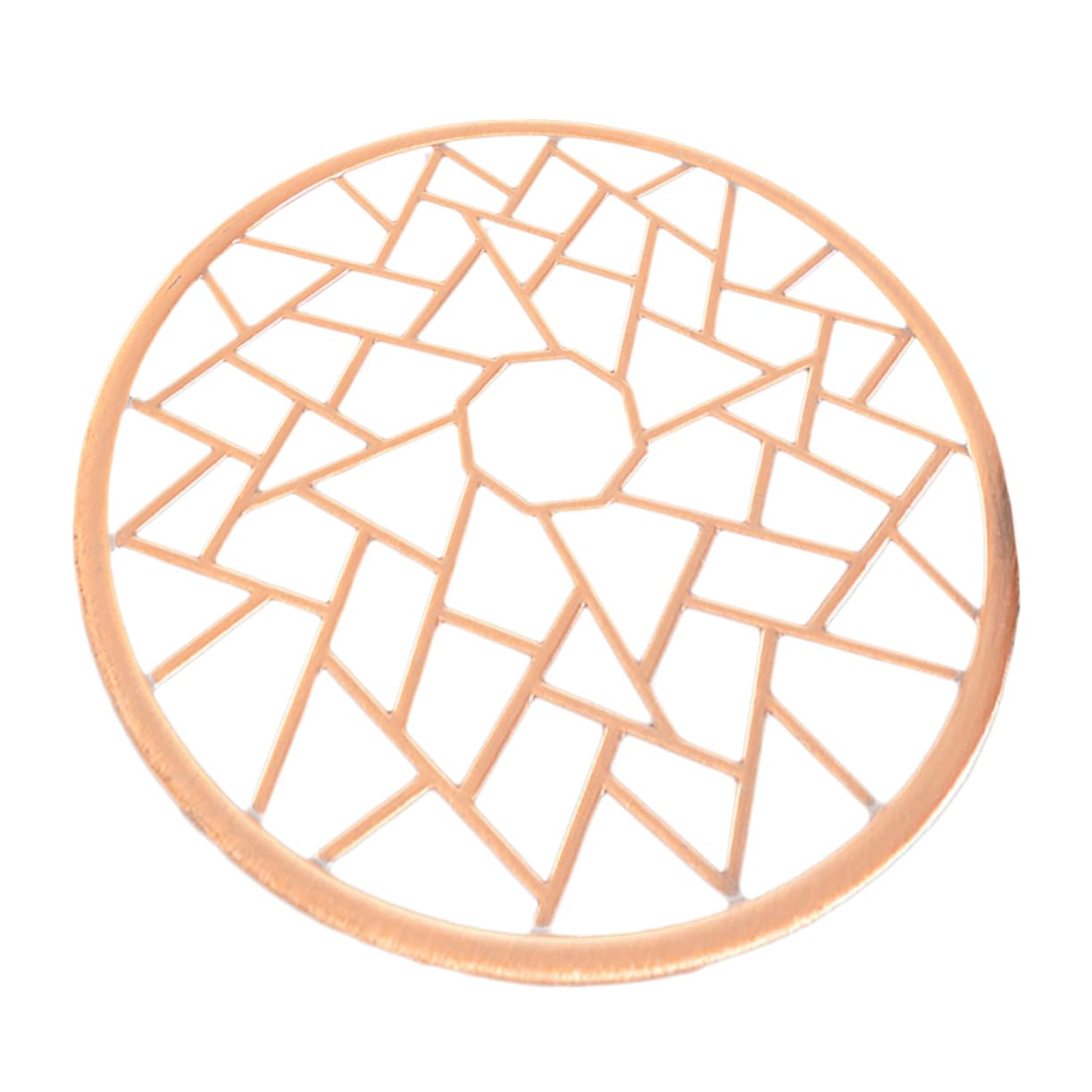 BRIGHTFUFU Alloy Mat for Hot Pots and Pans Tea Warmer Pad with Hollow Design Nonslip Kitchen Dish Holder Elegant Home Decor for Tea Rooms and Dining Tables