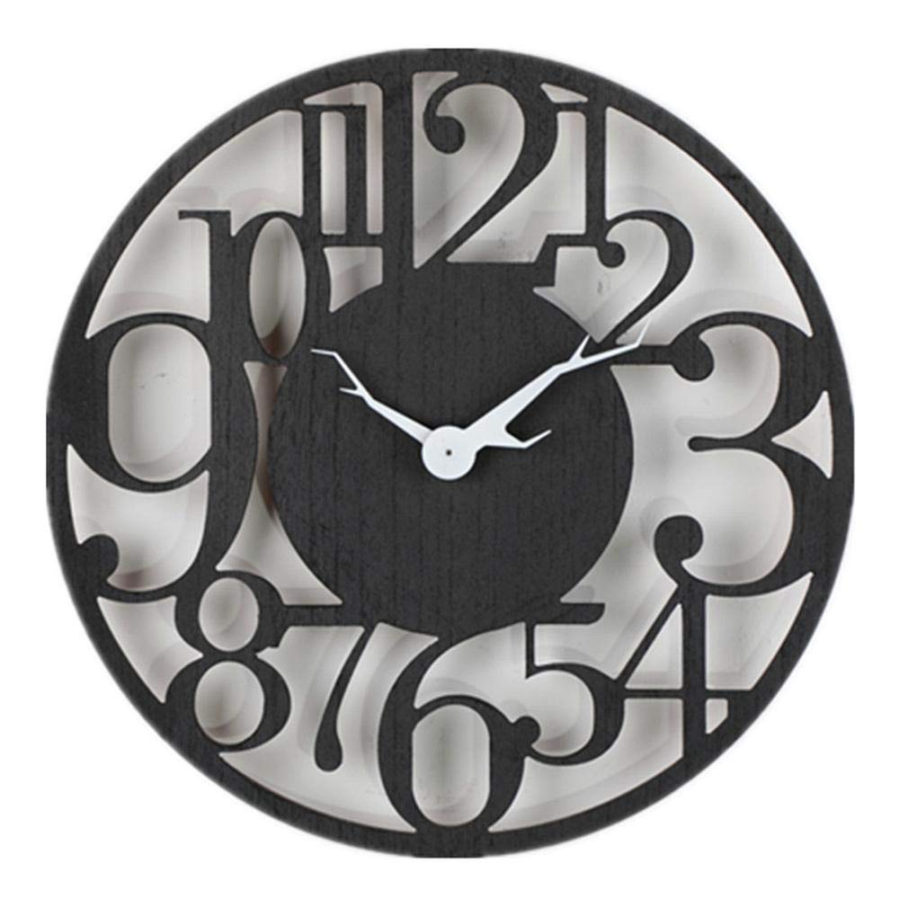 Sgsg Outdoor Wall Clock Weatherproof, 40Cm Garden Wall Clocks Outdoor Mute Outside Clocks For Garden, Big Number Modern Simplicity European Style Abstract, Suitable For Garden Decoration A