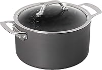 Vista 2 de Viking Dutch Oven Non Stick, 6 Quart Hard Anodized Nonstick Cookware Pot with Glass Lid, Dishwasher and Oven Safe, Induction Ready, Gray