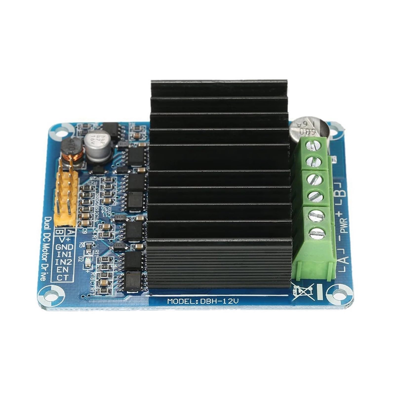 Controlador Reversible de velocidad del Motor de doble canal DC 5V-12V controlador de puente H módulo controlador de Motor controlador de placa de pan