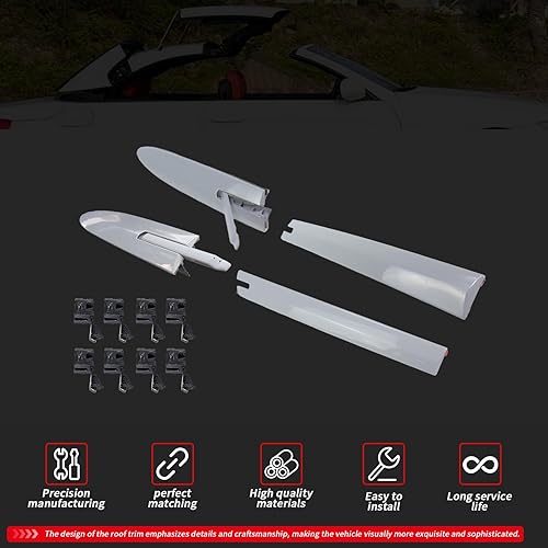 Miniatura 4 de 12 piezas 2007-2019 para BMW M3 M4 328i 335i 428i 430i 435i 440i E93 F33 F83 cubierta de bisagra superior de techo convertible izquierda derecha