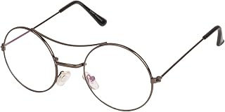 ARZONAI Gandhi Round Shape Brown-Transparent UV Protection Sunglasses | Frame For Men & Women [MA-305-S4 ] Price In India