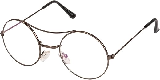 ARZONAI Gandhi Round Shape Brown-Transparent UV Protection Sunglasses | Frame For Men &amp; Women [MA-305-S4 ]