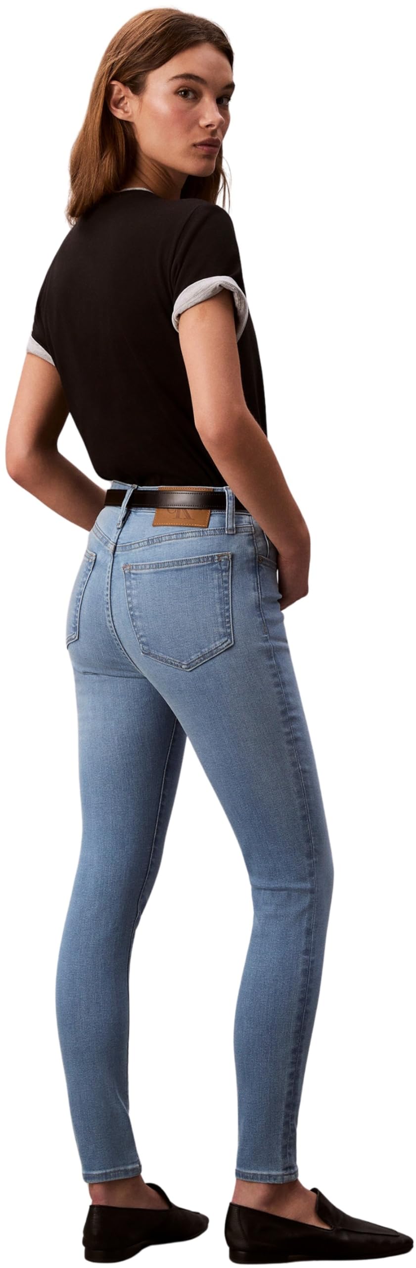 Calvin Klein Jeans Dżinsy damskie, Niebieski (jasnozielona), 30W / 32L