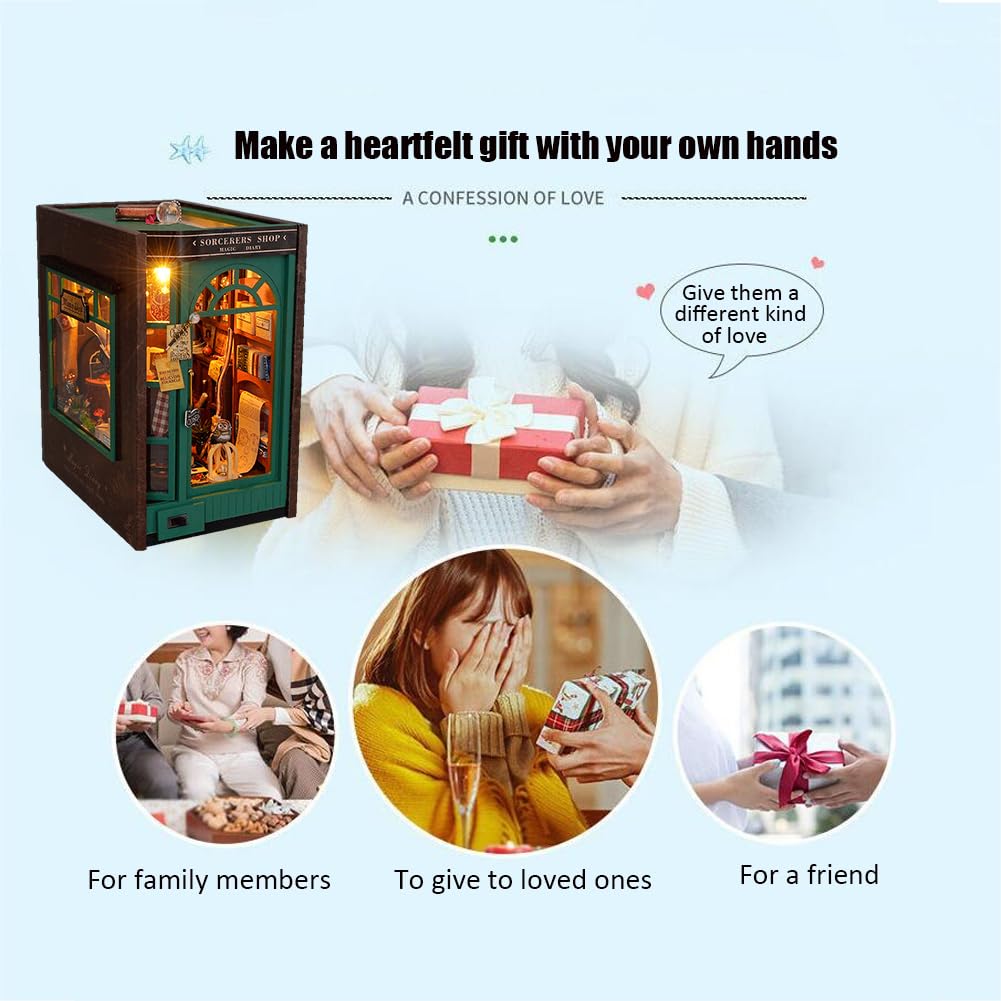 Kit Maison Miniature à Construire Pour Adultes – Bricolage DIY Maison De Poupée Avec Meubles, Idéal Cadeau Noël Anniversaire, Déco Intérieure