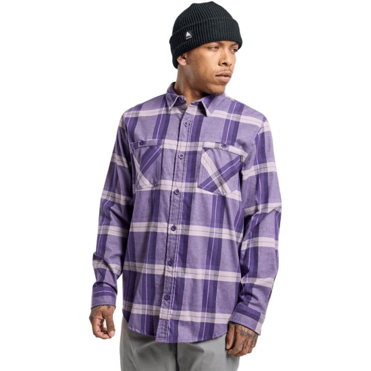 BurtonMen's Favorite Long Sleeve Flannel Dress Shirt