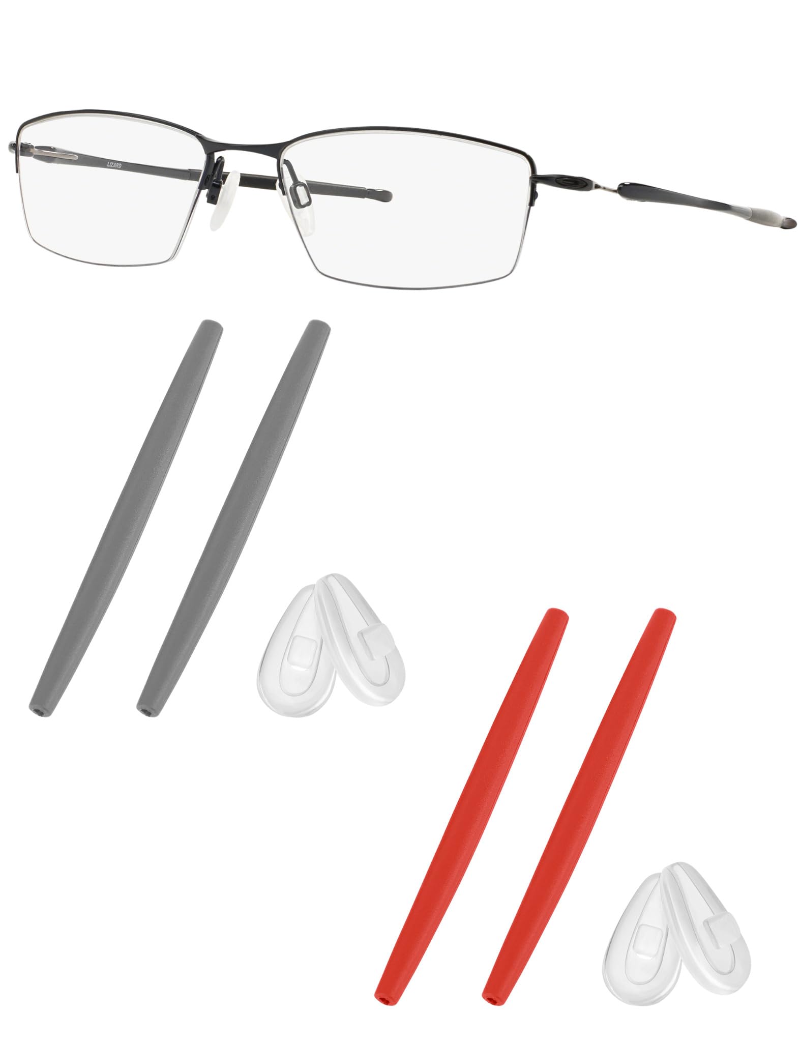Replacement Earsocks &amp; Nosepieces Rubber Kits for Oakley Lizard OX5113 / OX5120 Eyeglasses