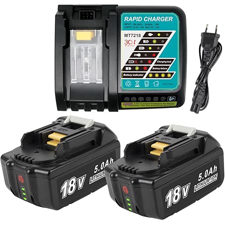 Lot De 2 Batteries De Rechange BL1830B 18 V 3,0 Ah Copatibles Avec