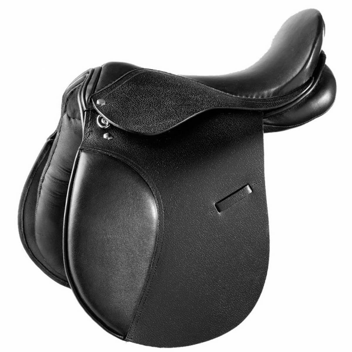 SELLA mod. MILANO Quartieri in cuoio martellato linea economica NERO 18"