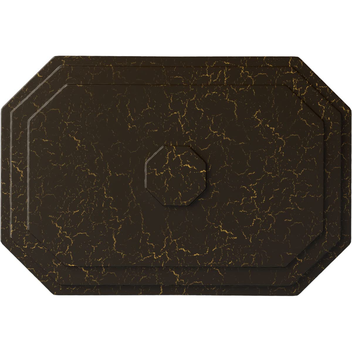 Ekena Millwork CM25FESHC 25-1/4" x 17-1/4" x 1-3/4" Felix Ceiling Medallion, Stone Hearth Crackle