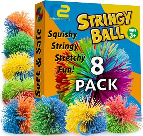 Stringy Balls & Sensory Toys for Kids 8 Pack - Stocking Stuffers ...