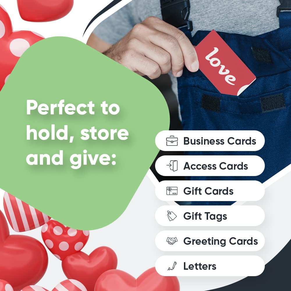 Amazon.com : Swipe It Love Gift Card Holder Paper Sleeves Bulk for  Valentines, Wedding, Anniversary. Birthday, Holiday, Mothers Day, Spa, 100  Pack, Red : Health & Household
