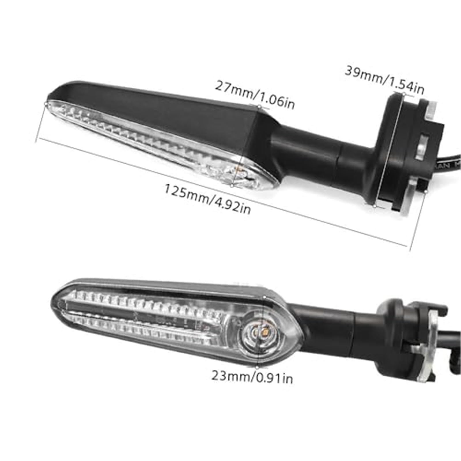 Przednie tylne kierunkowskazy MT09 MT07 Włącz kierunkowskaz, dla MT10 MT125 MT25 YZF R15/R1/R6, Tracer XSR 700/900 XJ6 FZ1 Lampki kontrolne motocyklowe Kierunkowskaz z przodu i tyłu motocykla