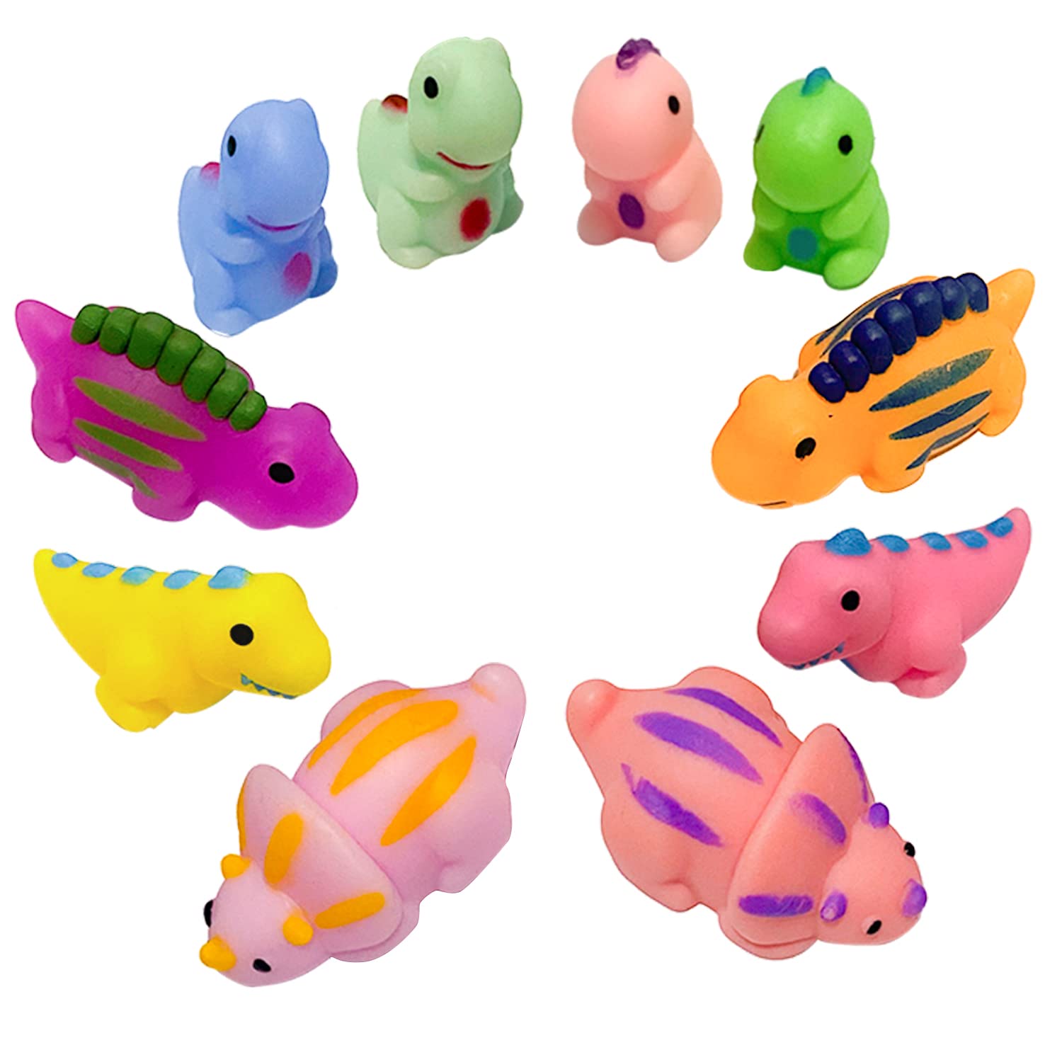 10 Jumbo Dinosaur Squishies for Kids and Toddlers, Big Soft Dinosaur Toys for Dino Lovers, Perfect Dinosaur Party Favors and Birthday Gifts